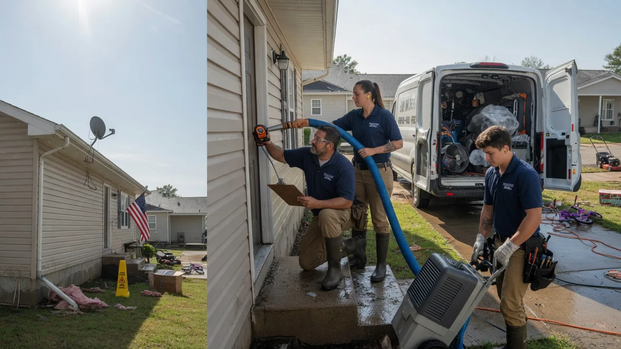 Ceiling Water Damage Restoration in Castor, LA near me